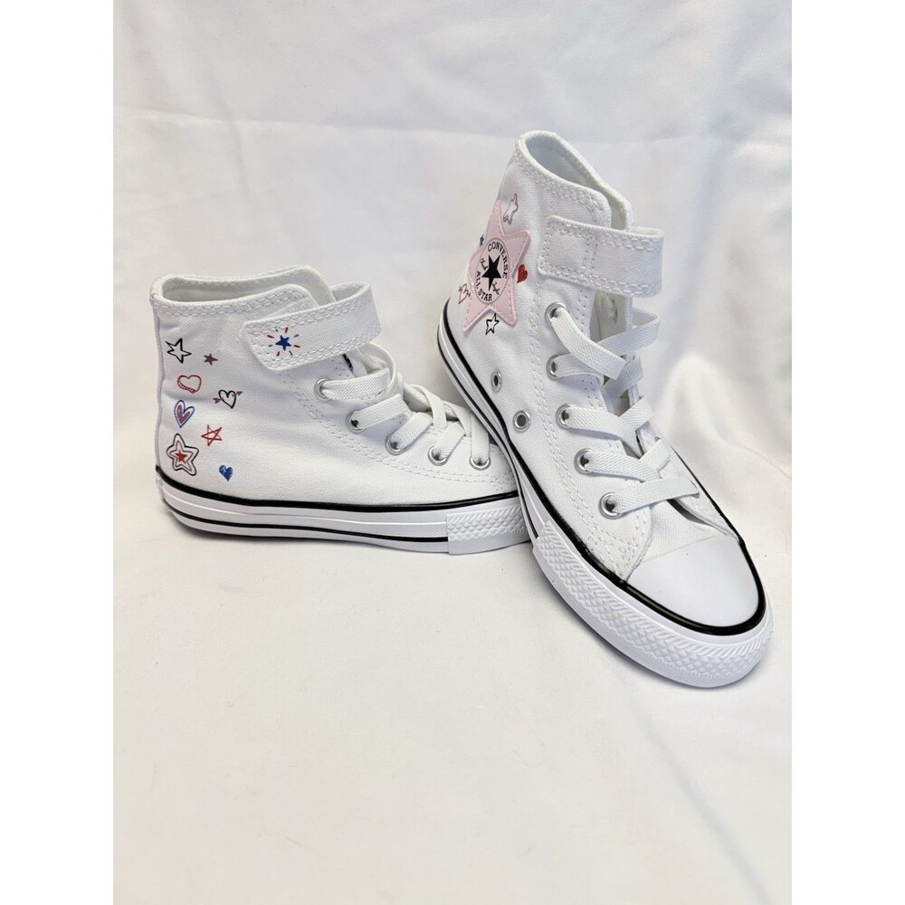 Converse CTAS EVA Lift Shoes Youth Sz 12.5 High Top Platform Sneakers W/Designs